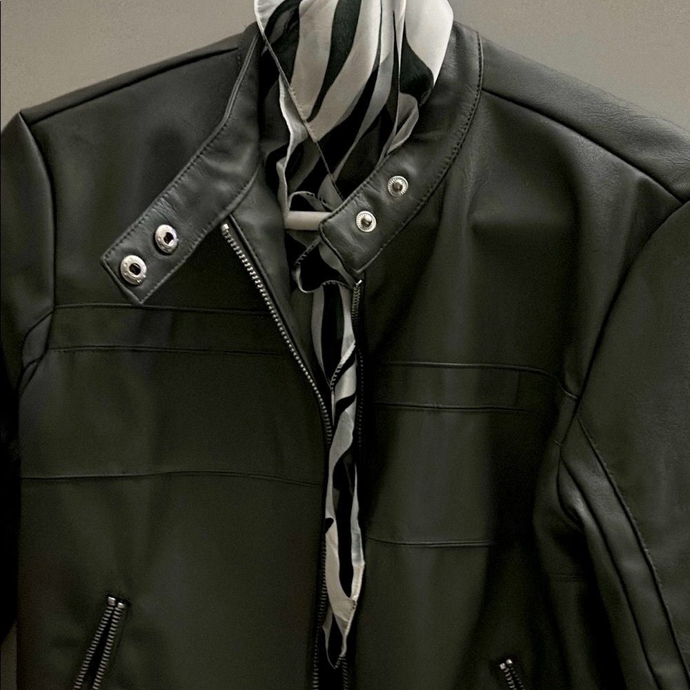 Forever 21 Gray Leather Jacket